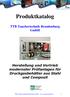TTB Tauchertechnik Brandenburg GmbH  Produktkatalog. TTB Tauchertechnik Brandenburg GmbH