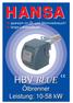 HBV BLUE Ölbrenner Leistung: kw