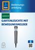 GARTENLEUCHTE MIT BEWEGUNGSMELDER