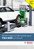 Berührungslose Fahrwerkanalyse FWA 9000 von Bosch