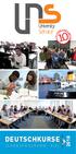 NI A N NÉ ES ĂM S YIL N DEUTSCHKURSE JAHRESPROGRAMM - KIEL