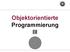 Objektorientierte Programmierung III