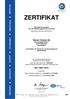 ZERTIFIKAT. Wacker Chemie AG Hanns-Seidel-Platz München Deutschland ISO 14001:2015