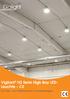 Vigilant H2 Serie High Bay LEDLeuchte CE. für Innen- und Außenbereiche in Industrieanlagen