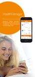 HealthManager. Modernes Design, benutzerfreundliche. Anwendung das ist die beurer HealthManager App.