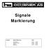Signale Markierung. Legende: Signale, Markierung: Seite: