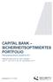 CAPITAL BANK SICHERHEITSOPTIMIERTES PORTFOLIO Miteigentumsfonds gemäß InvFG