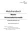 Modulhandbuch. Master Wirtschaftsinformatik. Studienordnungsversion: gültig für das Wintersemester 2017/18