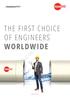 THE FIRST CHOICE OF ENGINEERS WORLDWIDE