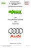 Produktdatenblätter zur Freigabeliste Elektrik der Audi AG