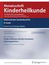 Kinderheilkunde. Monatsschrift. Elektronischer Sonderdruck für R. Goelz. Fetale Infektion mit dem humanen Zytomegalovirus