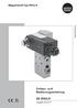 Magnetventil Typ Originalanleitung. Einbau- und Bedienungsanleitung EB