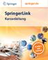 ABC. SpringerLink. Kurzanleitung. springer.de SCHNELL UND EINFACH