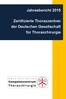 Jahresbericht Zertifizierte Thoraxzentren der Deutschen Gesellschaft für Thoraxchirurgie