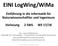 EINI LogWing/WiMa. Einführung in die Informatik für Naturwissenschaftler und Ingenieure. Vorlesung 2 SWS WS 17/18