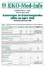 EKO-Med-Info. SAMMELBAND Nr. 1/2008 (Februar, März, April) Änderungen im Erstattungskodex (EKO) ab April Informationsstand April 2008