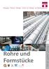Rohre und Formstücke. The air systems company. Erzeugung Planung Montage Service von Lüftungs- und Klimakomponenten
