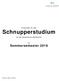 Programm für das. Schnupperstudium. an der Hochschule Osnabrück. im Sommersemester 2018