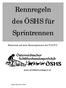 Rennregeln des ÖSHS für Sprintrennen