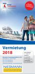 Attraktive Konditionen für Langzeitmieten! Vermietung 2018 FRÜHJAHRSMARKT