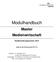 Modulhandbuch. Master Medienwirtschaft. Studienordnungsversion: gültig für das Wintersemester 2017/18