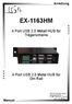 EX-1163HM. 4 Port USB 2.0 Metall HUB für Trägerschiene. 4 Port USB 2.0 Metal HUB for Din-Rail. Anleitung. Manual