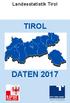 Landesstatistik Tirol TIROL DATEN 2017