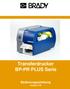 Transferdrucker BP-PR PLUS Serie. Bedienungsanleitung. Ausgabe 7/06
