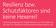 Resilienz bzw. Schutzfaktoren sind keine Hexerei! (Sozial-)pädagogische Möglichkeiten zur Verhinderung als auch zur Reaktion auf psychische Belastung