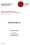 Modulhandbuch. Master Studiengang der juristischen Fakultät: Master of Law in Corporate Restructuring (LL.M. corp. restruc.)