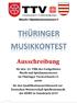 Fachgebiet Musik und Spielmannswesen im Thüringer Turnverband e. V. Wettkampfort: Sportplatz in Möbisburg, Hauptstraße 2