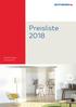 Glasbeschläge und Systeme. Preisliste 2018