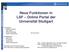 Neue Funktionen in LSF Online Portal der Universität Stuttgart