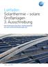 Leitfaden Solarthermie solare Großanlagen 3. Ausschreibung