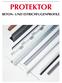 PROTEKTOR BETON- UND ESTRICHFUGENPROFILE