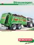 Modellreihe M und TSW. Streuwagen. optimal im Einsatz