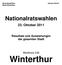 Stadt Winterthur. Nationalratswahlen. 23. Oktober Resultate und Auswertungen der gesamten Stadt. Wahlkreis 230 Winterthur