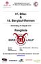 47. Bike- & 18. Berglauf-Rennen. Rangliste