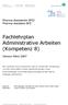 Fachlehrplan Administrative Arbeiten (Kompetenz 8)