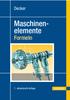 Decker. Formeln. Maschinen - elemente. 7., aktualisierte Auflage