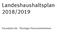 Landeshaushaltsplan 2018/2019. Einzelplan 06 - Thüringer Finanzministerium