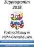 Zugprogramm Fastnachtszug in Höhr-Grenzhausen. Veranstalter: Komitee Fastnachtszug Höhr-Grenzhausen e.v.