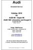 Audi. Ersatzteil-Service. Katalog 2018 für AUDI 60 Super 90 AUDI 100 Limousine und Coupé S. Ausgabe März gültig ab 1.