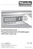 Erstinbetriebnahme, Programmübersicht, Einstellungen PW 5105 Vario AV