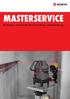 MASTERSERVICE. Ihr Partner rund um das Thema Prüfung und Kalibrierung MASTERSERVICE