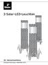 3 Solar-LED-Leuchten. Gebrauchsanleitung. Tchibo GmbH D Hamburg 94500AB2X1VIII