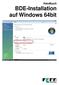 Handbuch BDE-Installation auf Windows 64bit