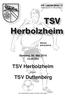 TSV Herbolzheim. TSV Duttenberg. Sonntag, 08. Mai Uhr. gegen. Die Vereinsbrille. Saison 2015/2016. Mitteilungsblatt der Fußballabteilung