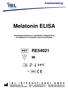 Melatonin ELISA. Enzymimmunoassay zur quantitativen Bestimmung von Melatonin in humanem Serum und Plasma.