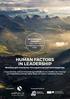 HUMAN FACTORS IN LEADERSHIP